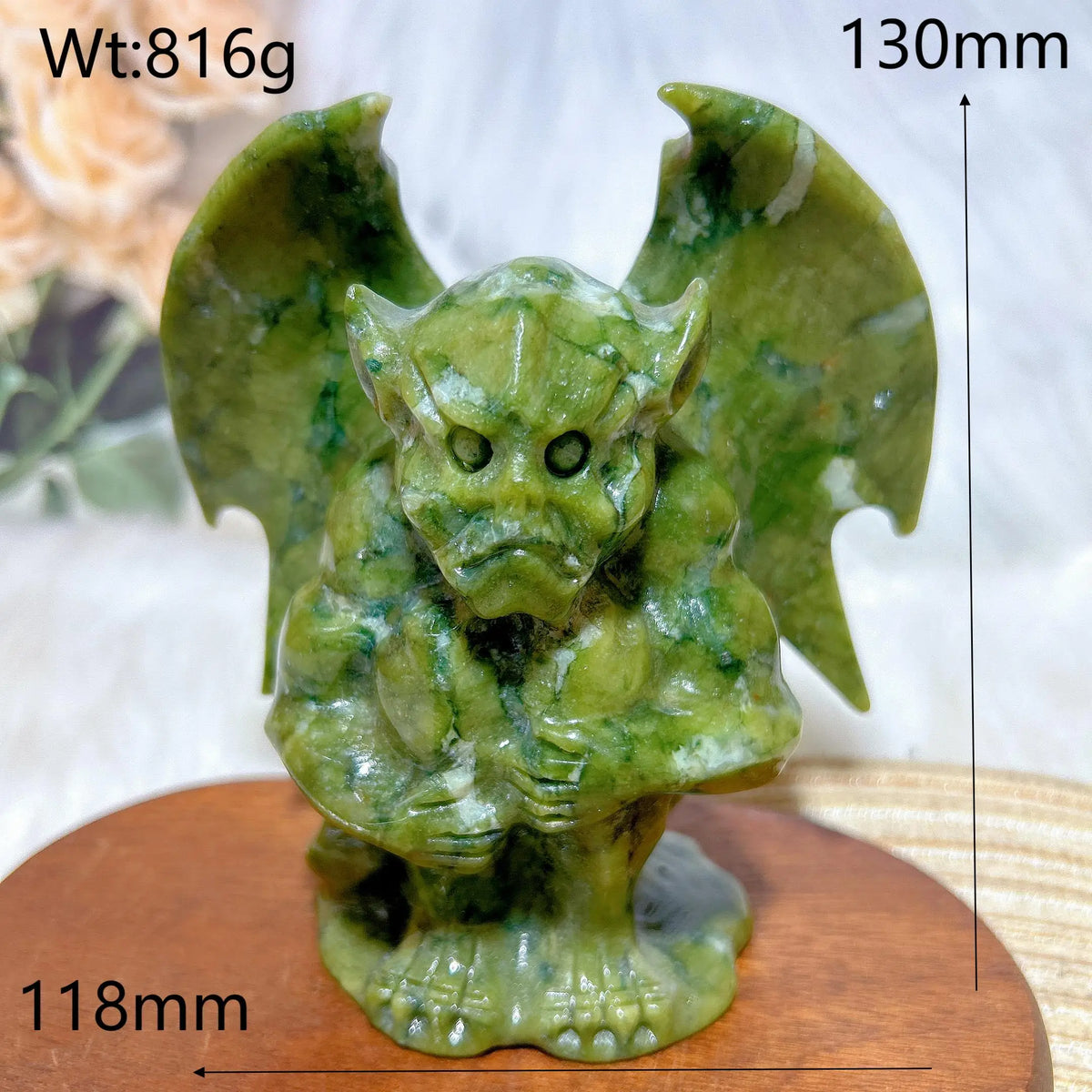 Green Jasper Gargoyle-ToShay.org