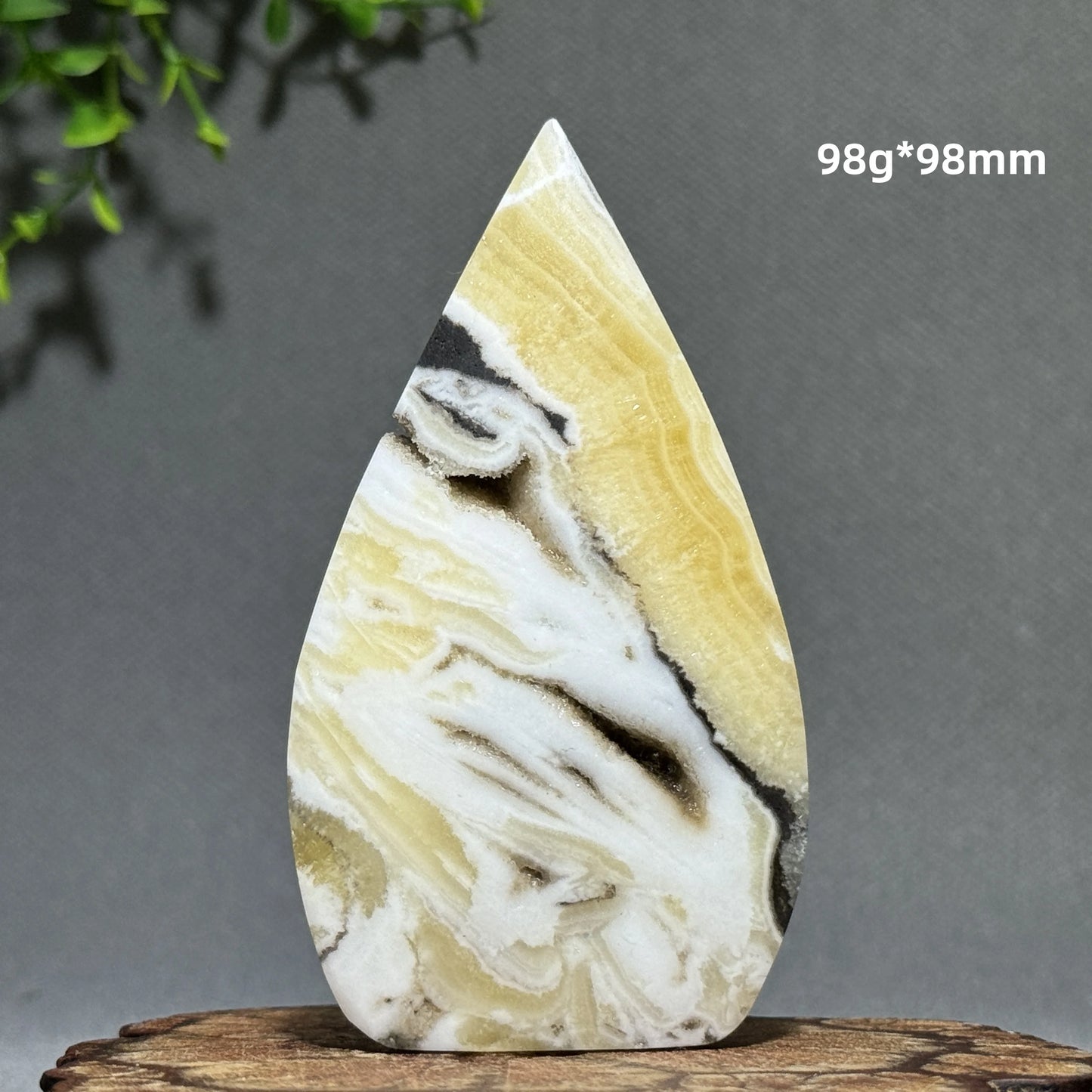 Grey Stripe Agate Torch-ToShay.org