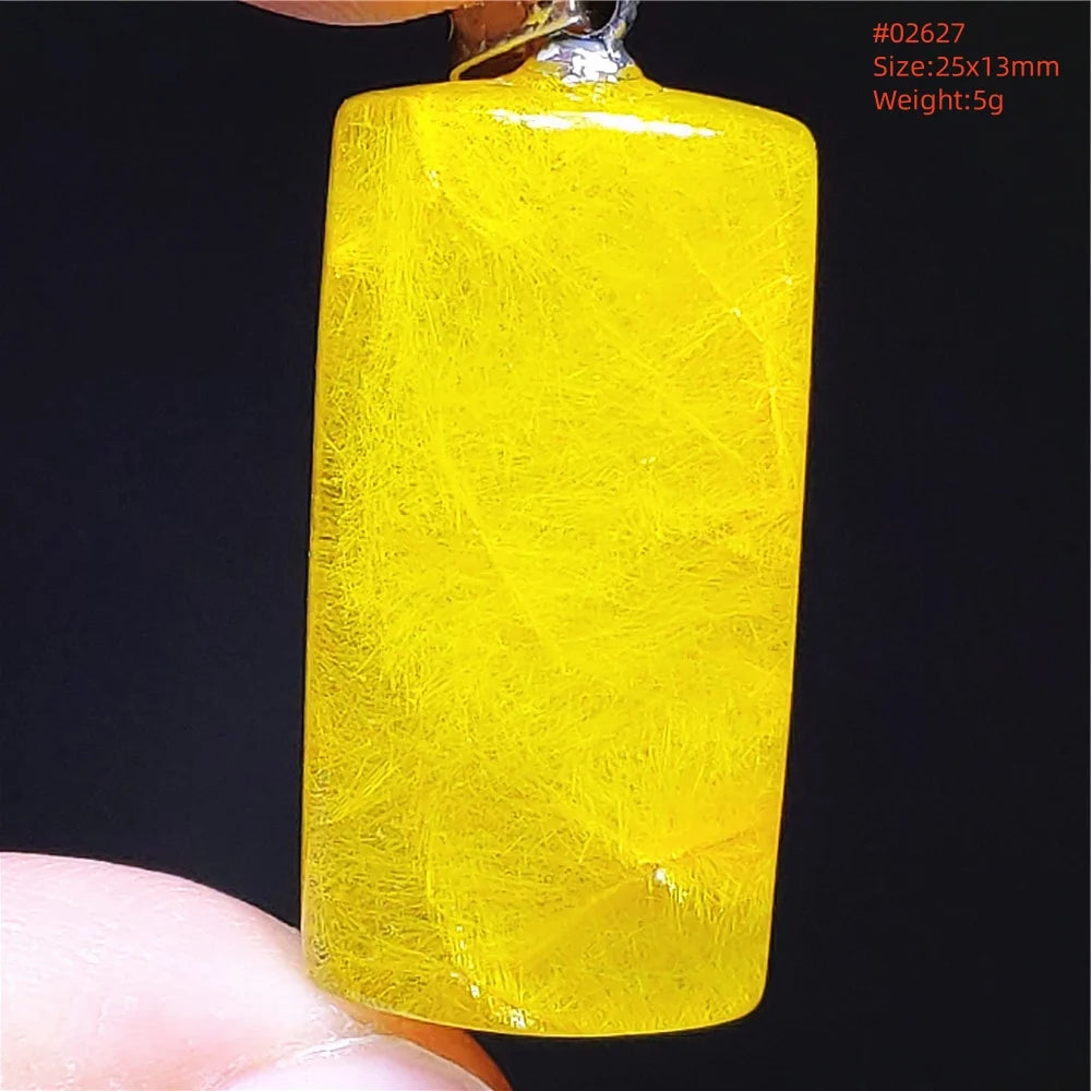 Gold Rutilated Quartz Pendant-ToShay.org