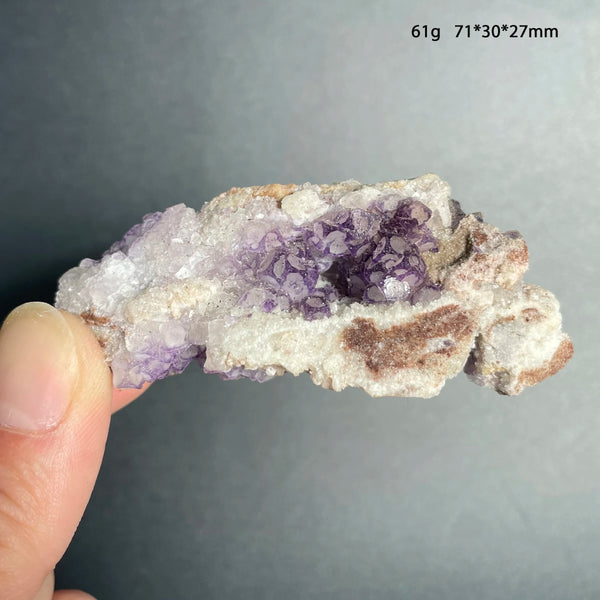 Purple Amethyst Fluorite Crystal-ToShay.org