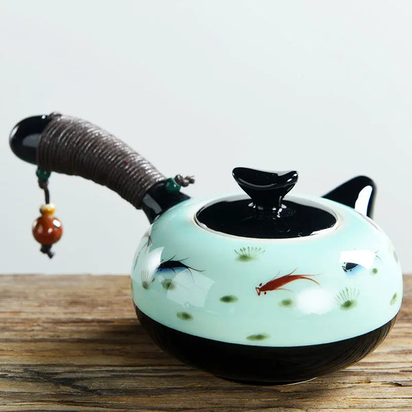 Painted Ceramic Teapot-ToShay.org