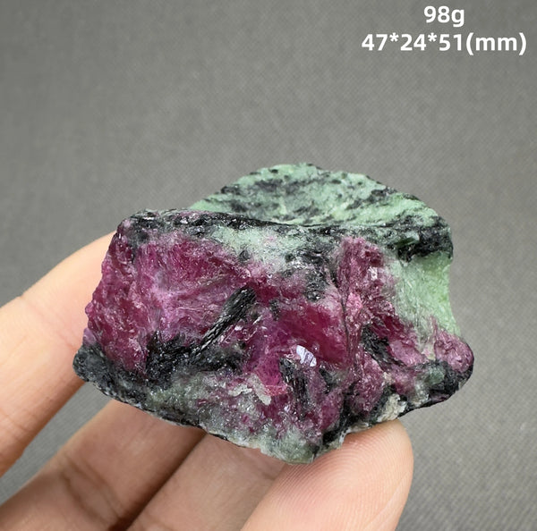 Red Green Ruby Epidote-ToShay.org