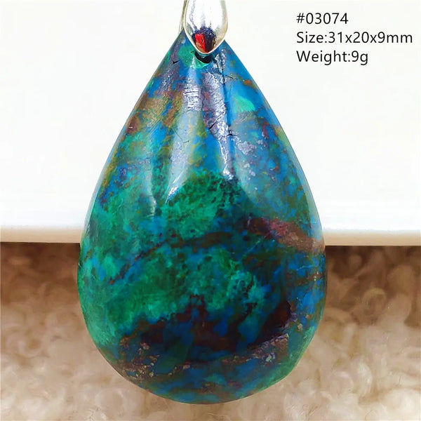 Blue Green Malachite Pendant-ToShay.org