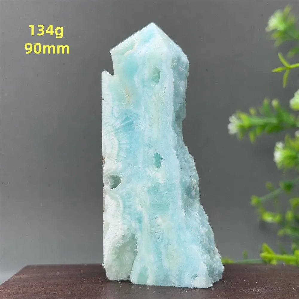 Blue Heteropolar Quartz Tower-ToShay.org