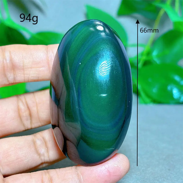 Rainbow Obsidian Palm Stone-ToShay.org