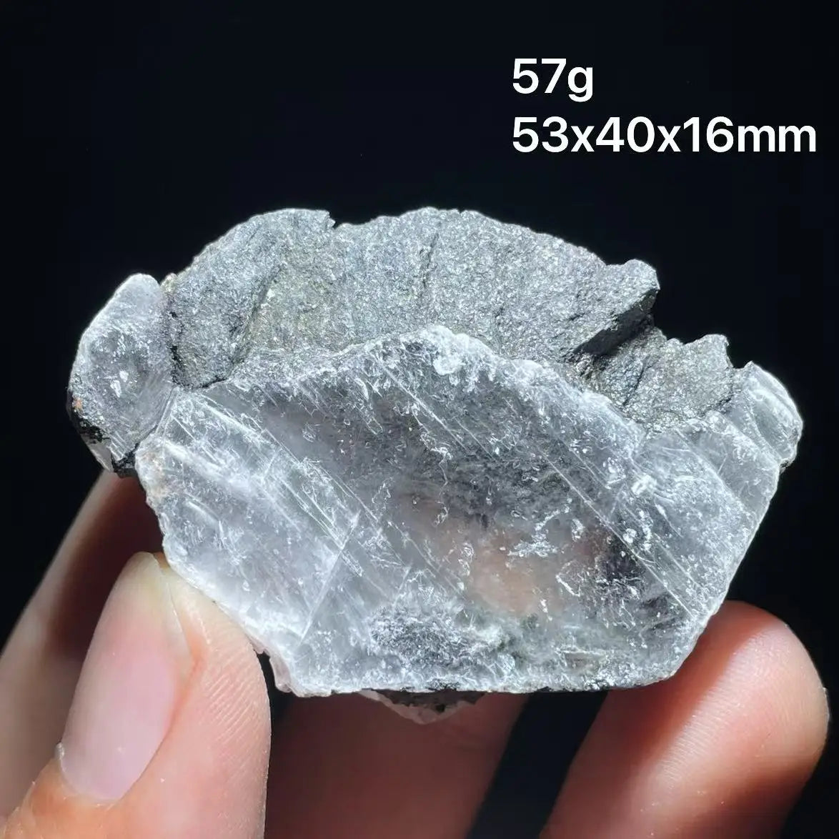 White Yellow Fluorescent Selenite-ToShay.org