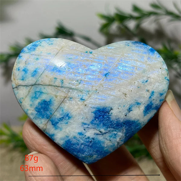 Blue Flash Moonstone Heart-ToShay.org
