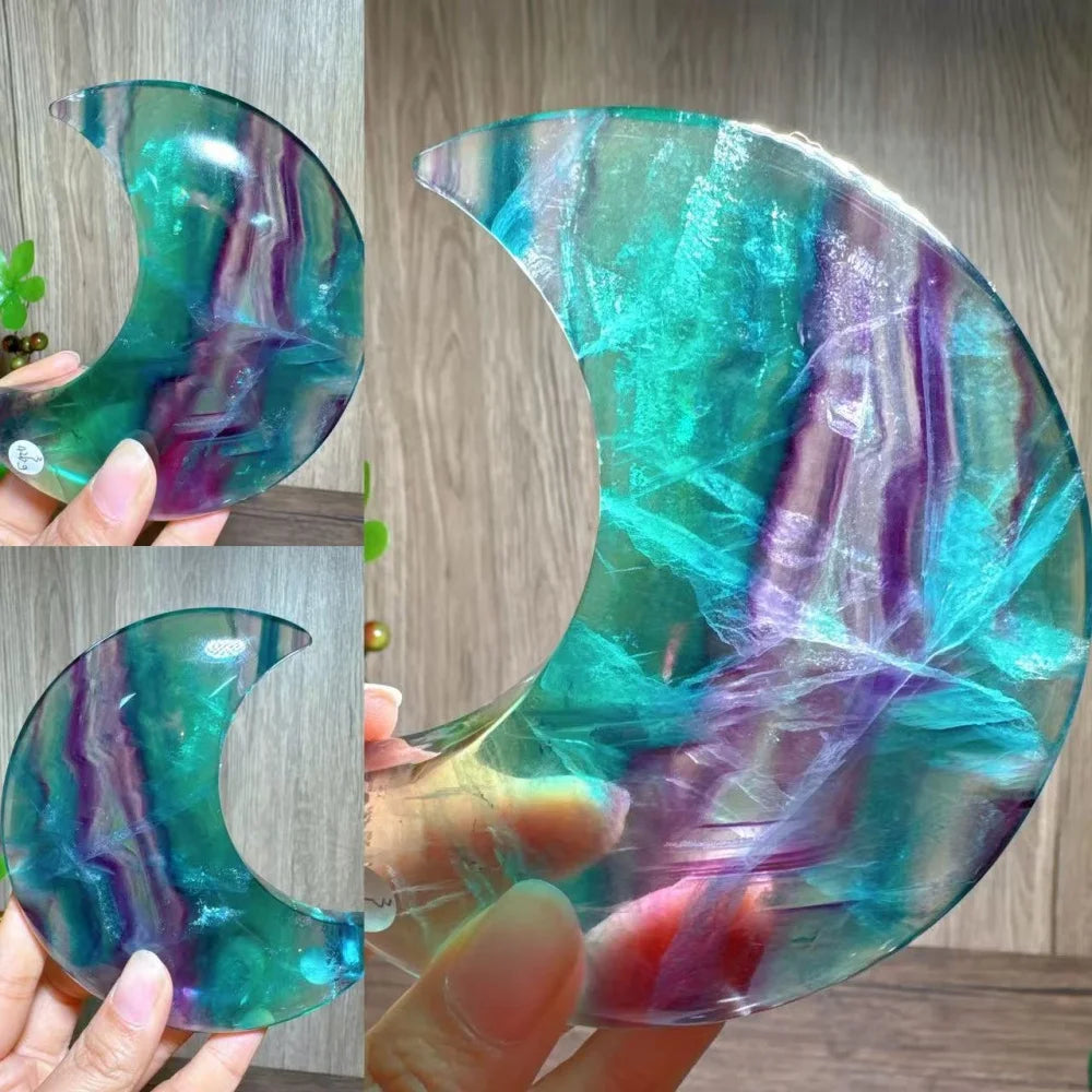 Rainbow Fluorite Moon-ToShay.org