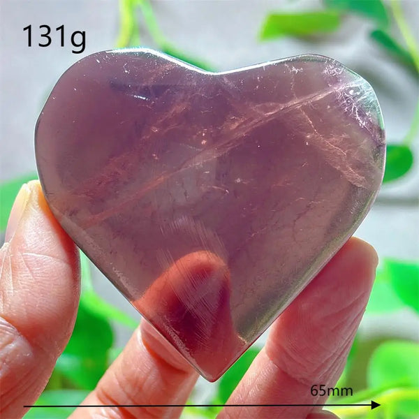 Rainbow Fluorite Heart-ToShay.org