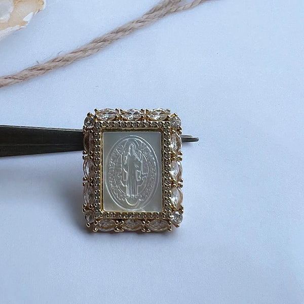 White Pearl Shell Pendant-ToShay.org