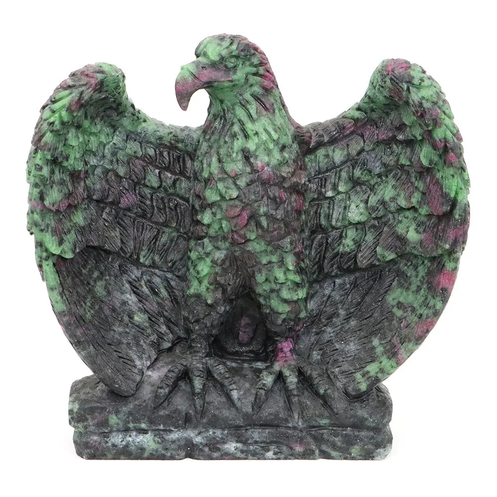 Green Ruby Zoisite Eagle-ToShay.org