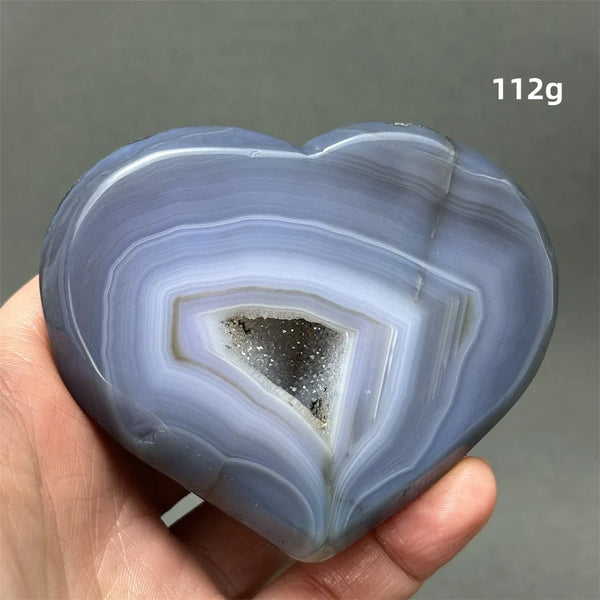 Blue Agate Geode Heart-ToShay.org