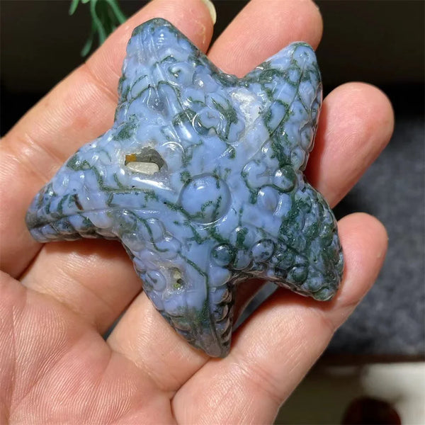 Green Moss Agate Starfish-ToShay.org