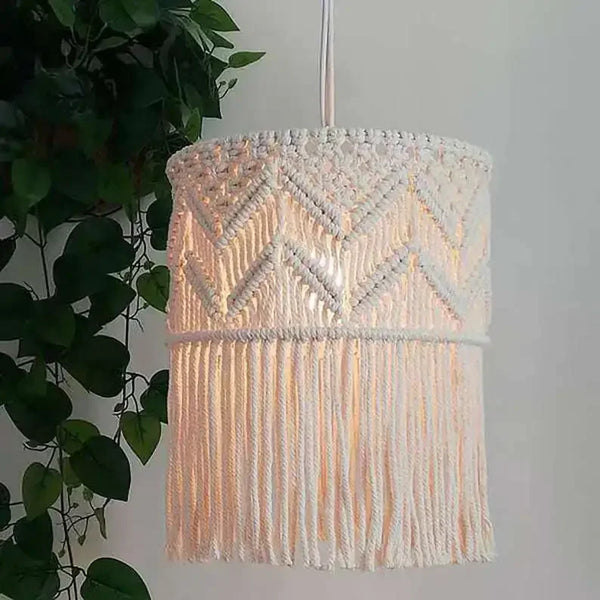 Macrame Lampshade-ToShay.org