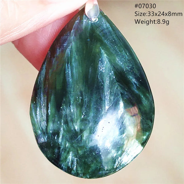 Green Seraphinite Pendant-ToShay.org