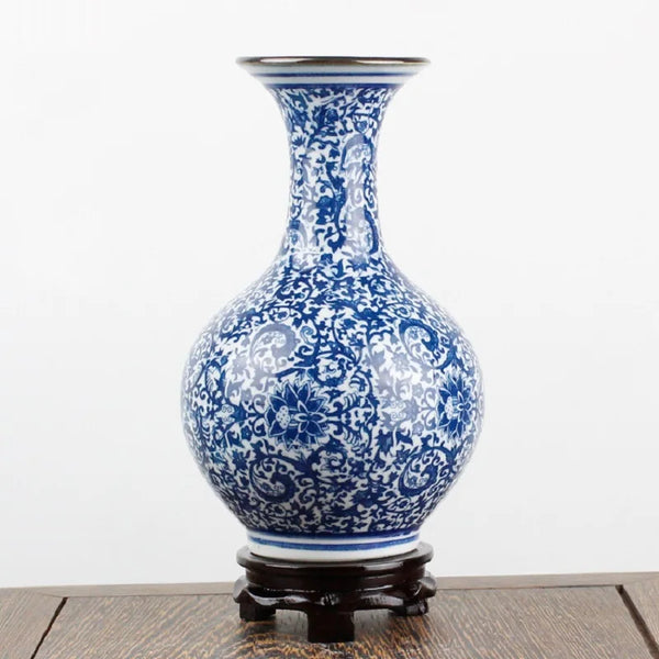 Blue White Porcelain Vase-ToShay.org