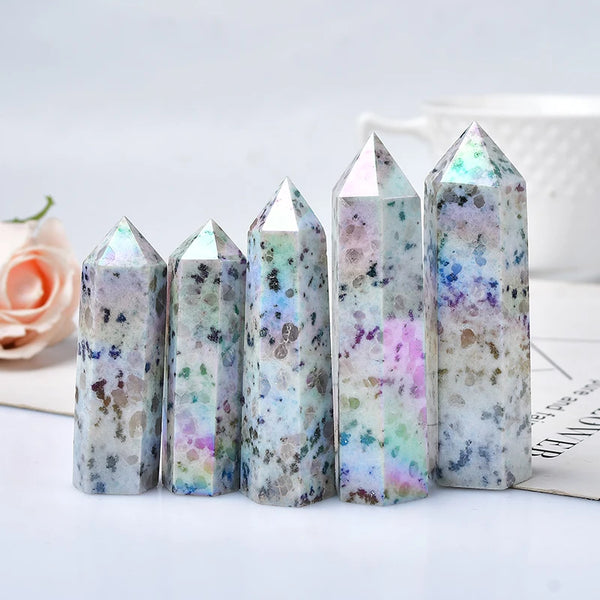 White Aura Kiwi Jasper Point-ToShay.org