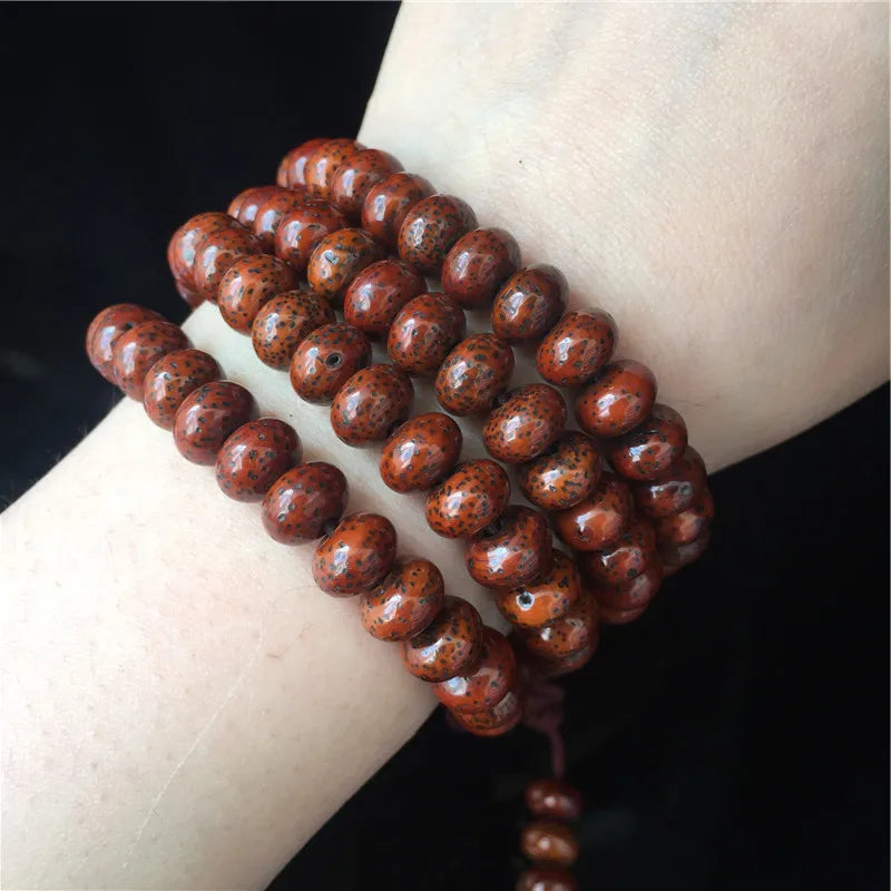 Red Star Moon Bodhi Beads-ToShay.org