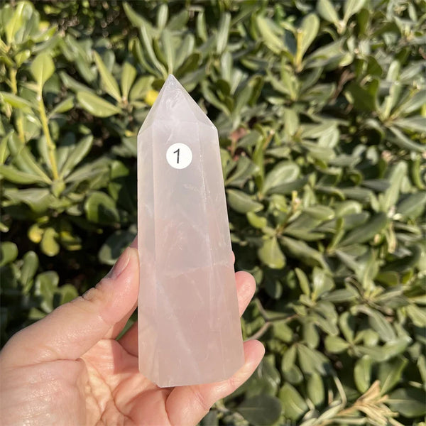Pink Rose Quartz Point-ToShay.org