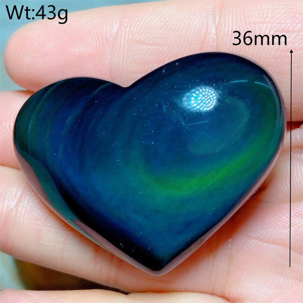 Rainbow Obsidian Heart-ToShay.org