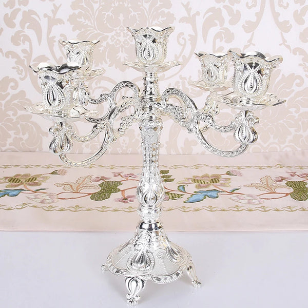 Mixed Embossed Candelabras-ToShay.org