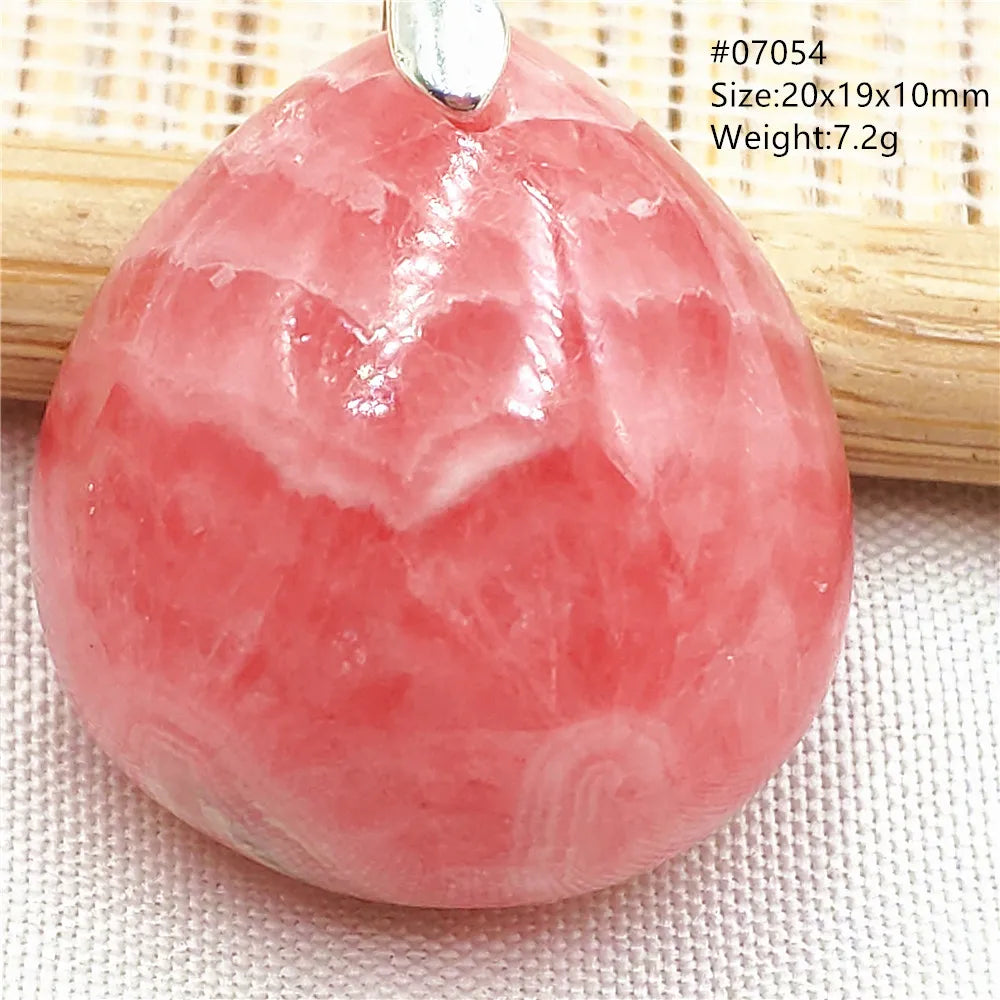 Red Rhodochrosite Pendant-ToShay.org