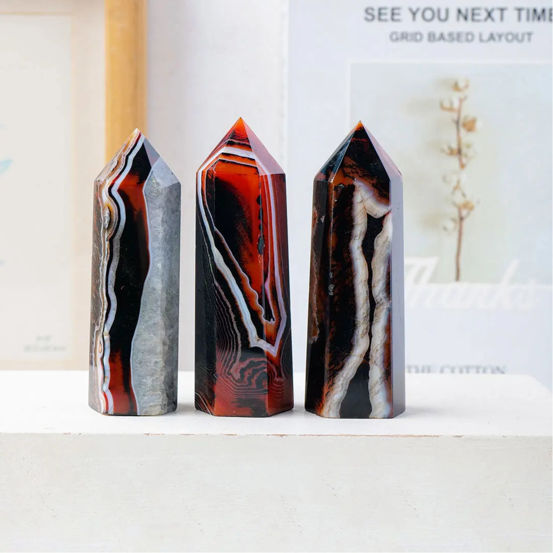 Black Red Sardonyx Point-ToShay.org