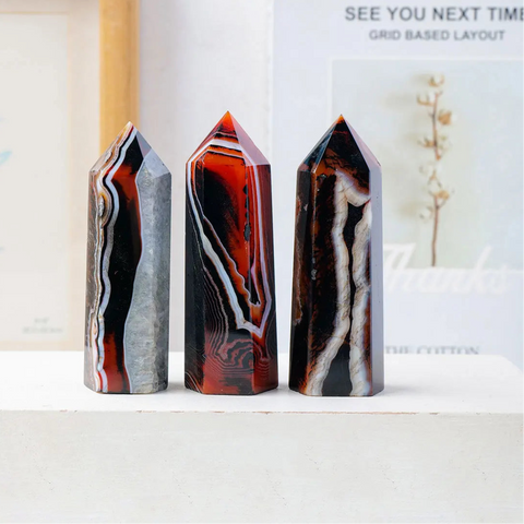 Black Red Sardonyx Point-ToShay.org