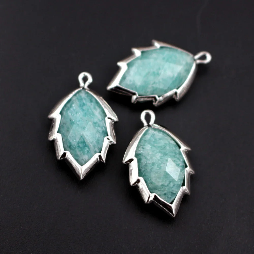 Mixed Crystal Leaf Charms-ToShay.org