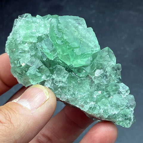 Green Fluorite Crystal Cluster-ToShay.org