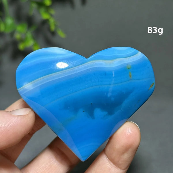 Blue Agate Heart-ToShay.org