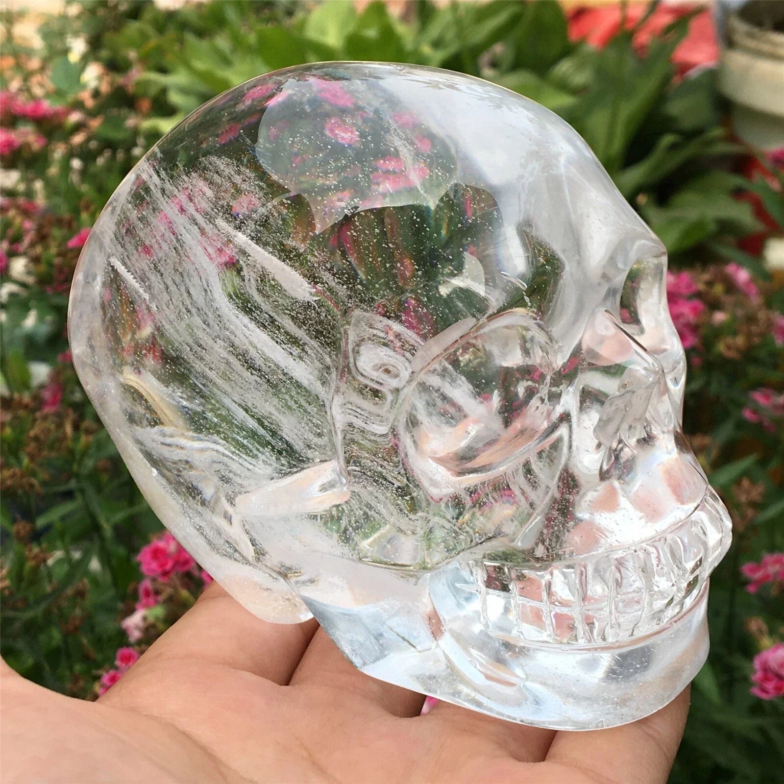 White Melted Quartz Skull-ToShay.org