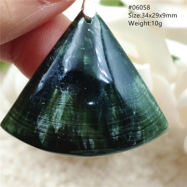 Green Seraphinite Pendant-ToShay.org