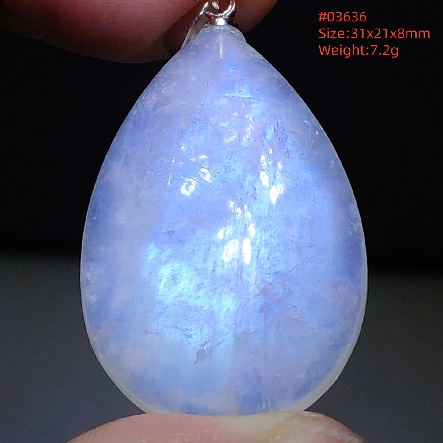 Blue Light Moonstone Pendant-ToShay.org