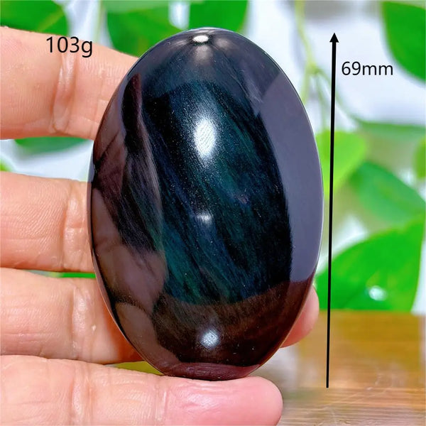 Rainbow Obsidian Palm Stones-ToShay.org