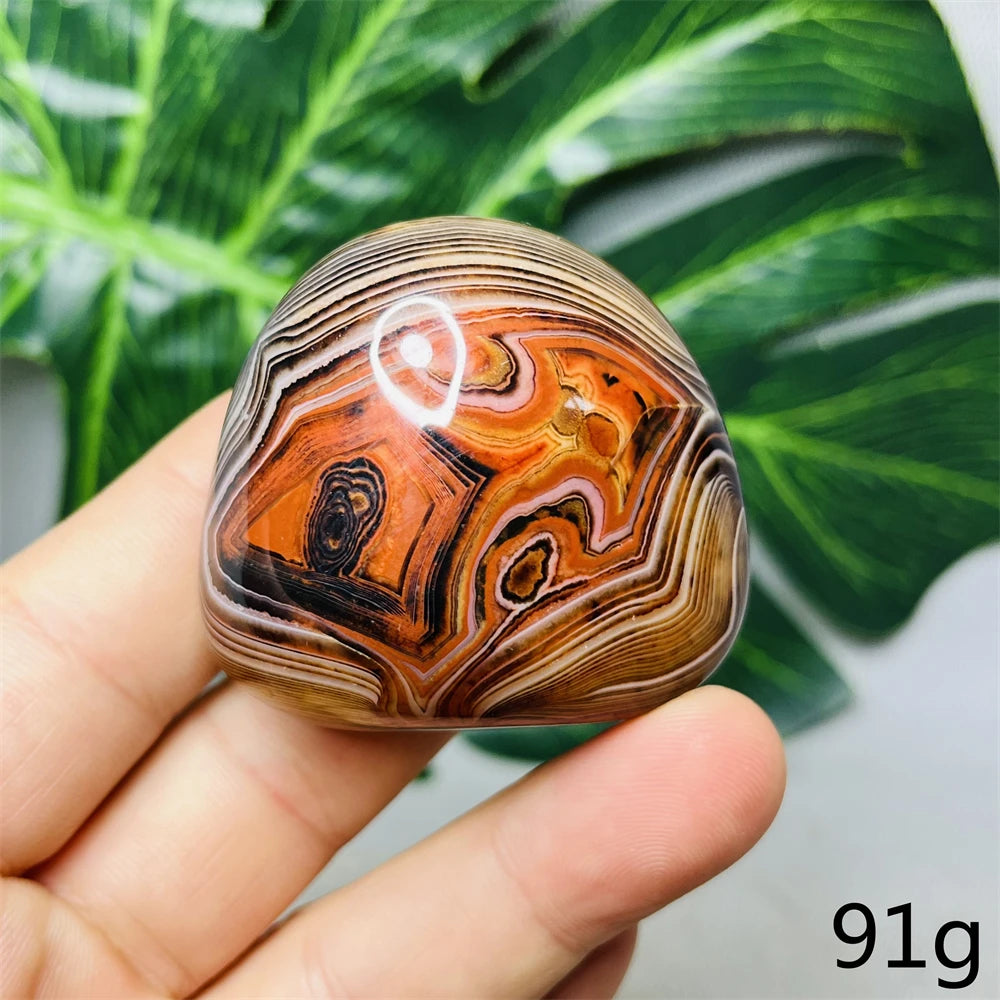 Red Agate Palm Stones-ToShay.org