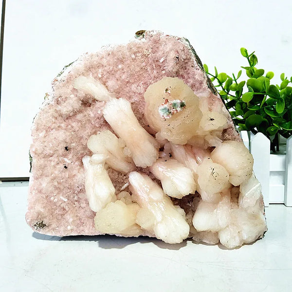 White Apophyllite Zeolite Crystal-ToShay.org