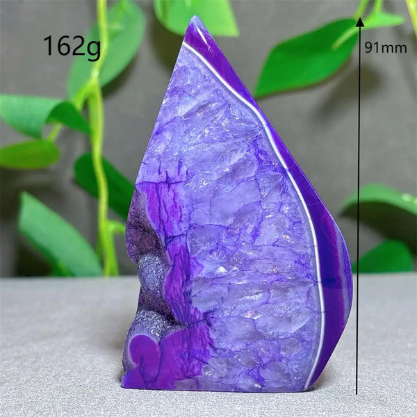 Violet Striped Agate Flame-ToShay.org