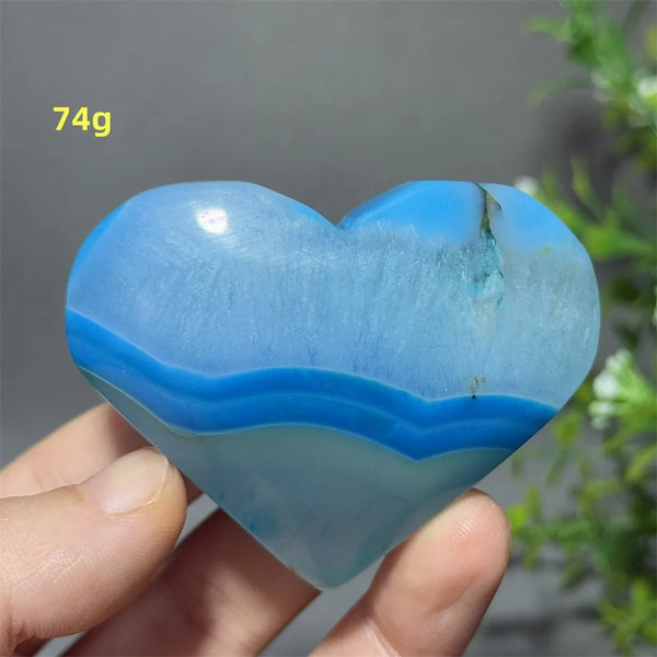 Blue Agate Heart-ToShay.org