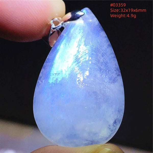 Blue Light Moonstone Pendant-ToShay.org