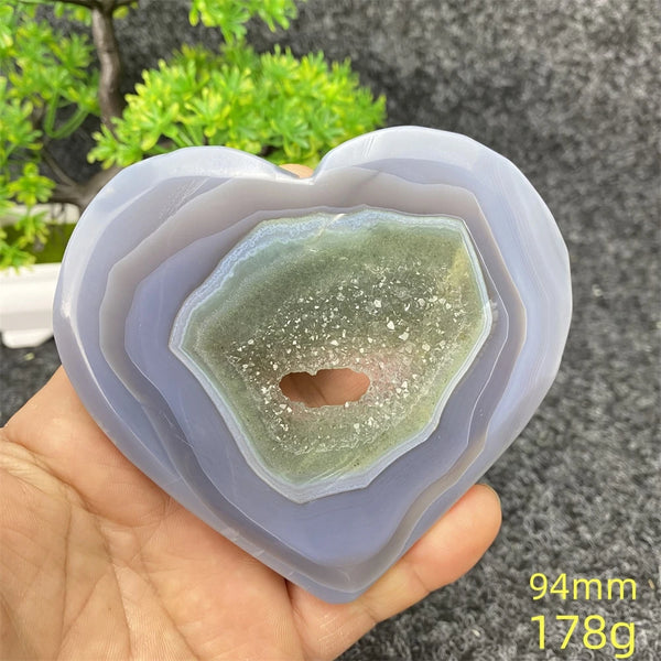 Blue Agate Geode Heart-ToShay.org