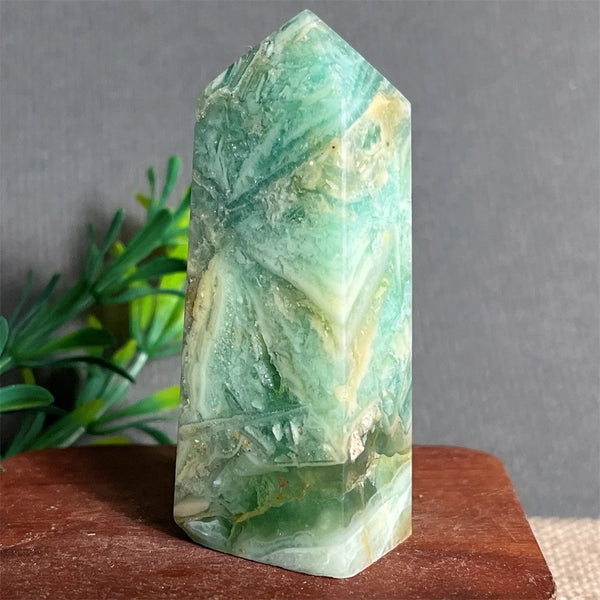 Green Jade Crystal Tower-ToShay.org