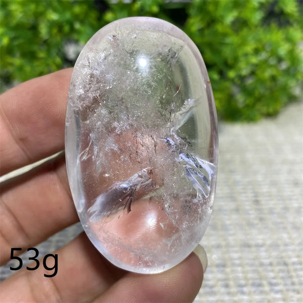 Clear Crystal Palm Stone-ToShay.org