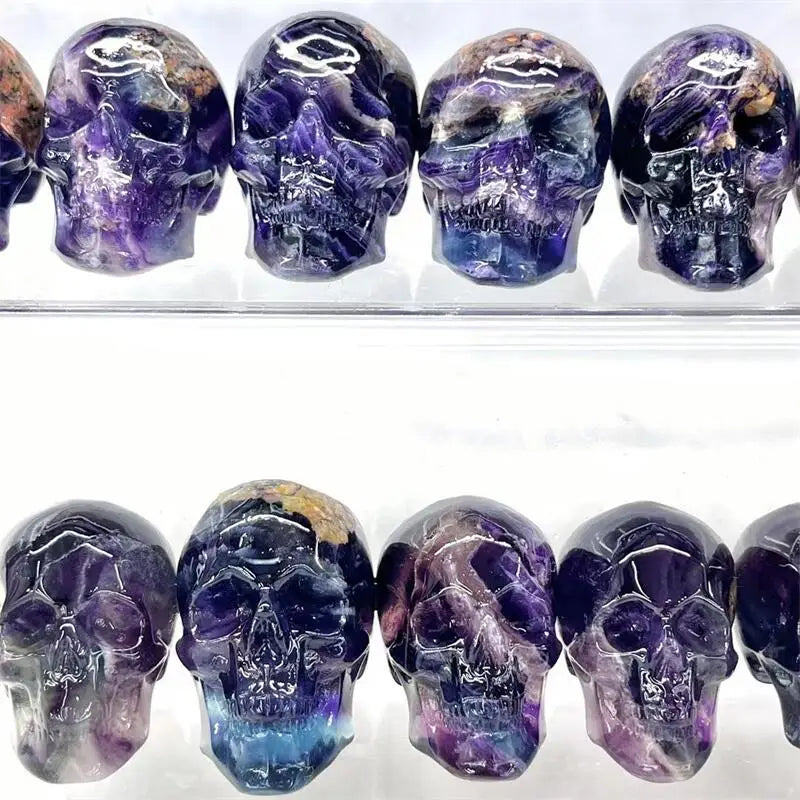 Purple Dream Amethyst Skulls-ToShay.org