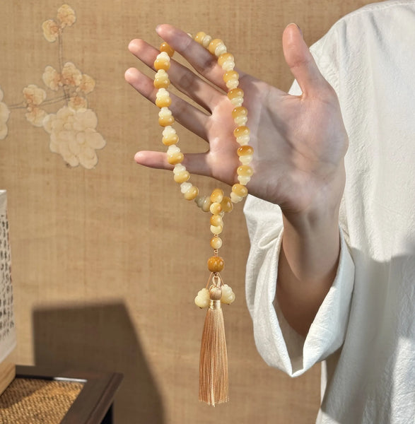 Mixed Bodhi Root Mala-ToShay.org