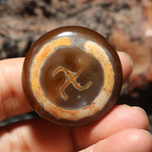 Tibetan Agate Eyes Dzi-ToShay.org