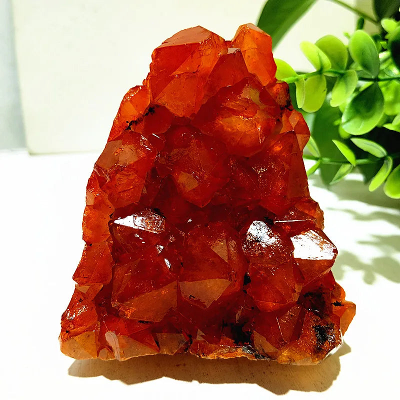 Orange Citrine Geode Cluster-ToShay.org