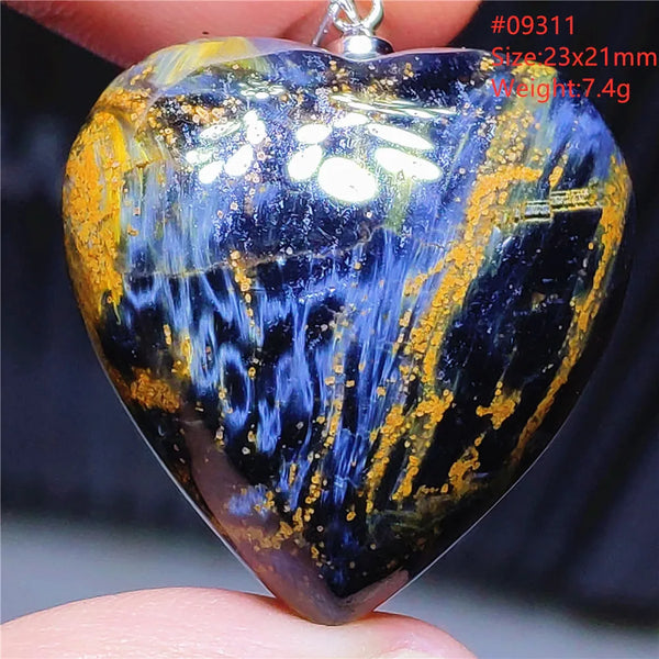 Blue Pietersite Chatoyant Pendant-ToShay.org