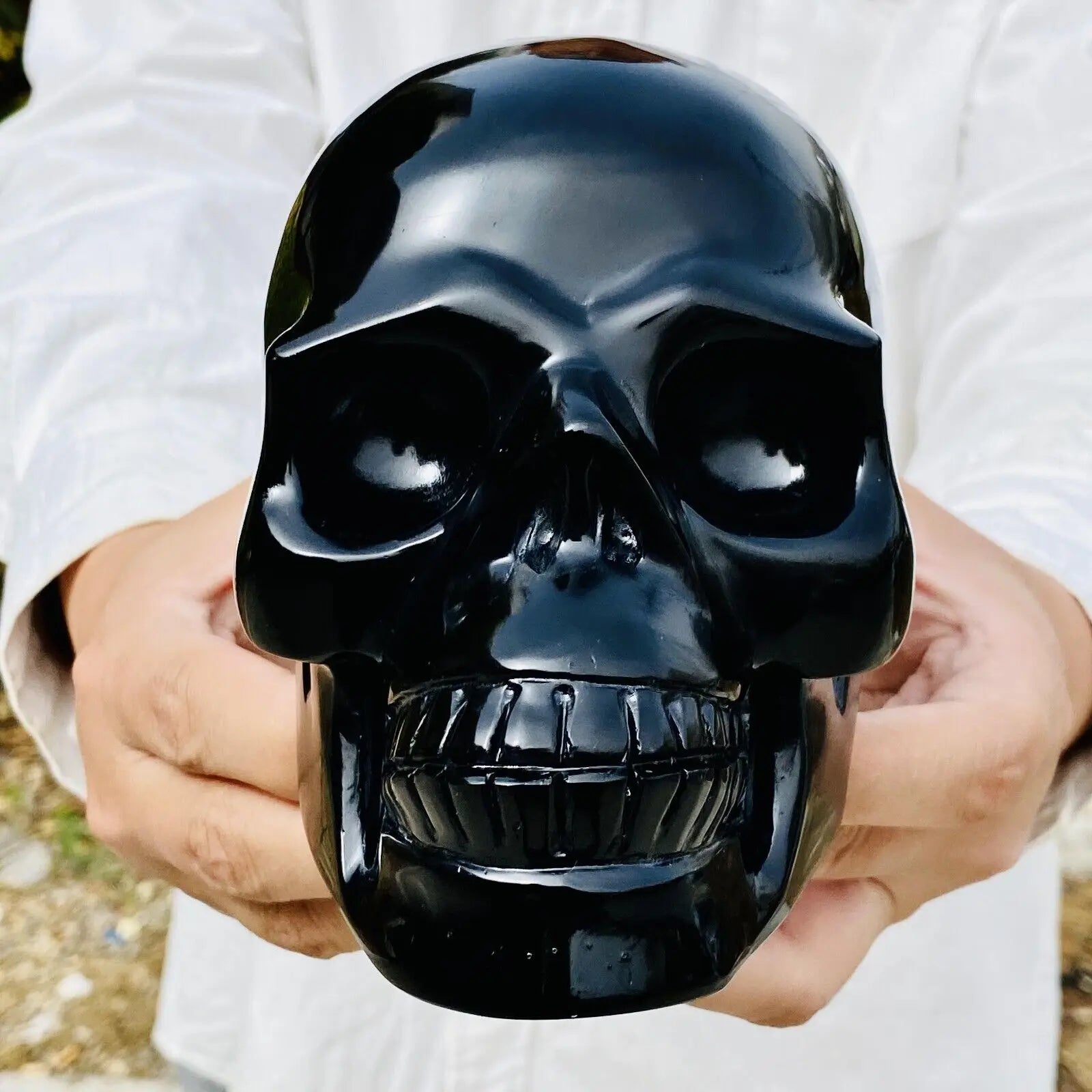 Black Obsidian Skull-ToShay.org
