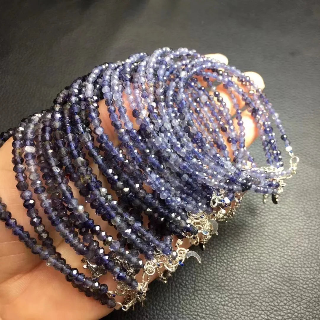 Blue Cordierite Lolite Bracelet-ToShay.org